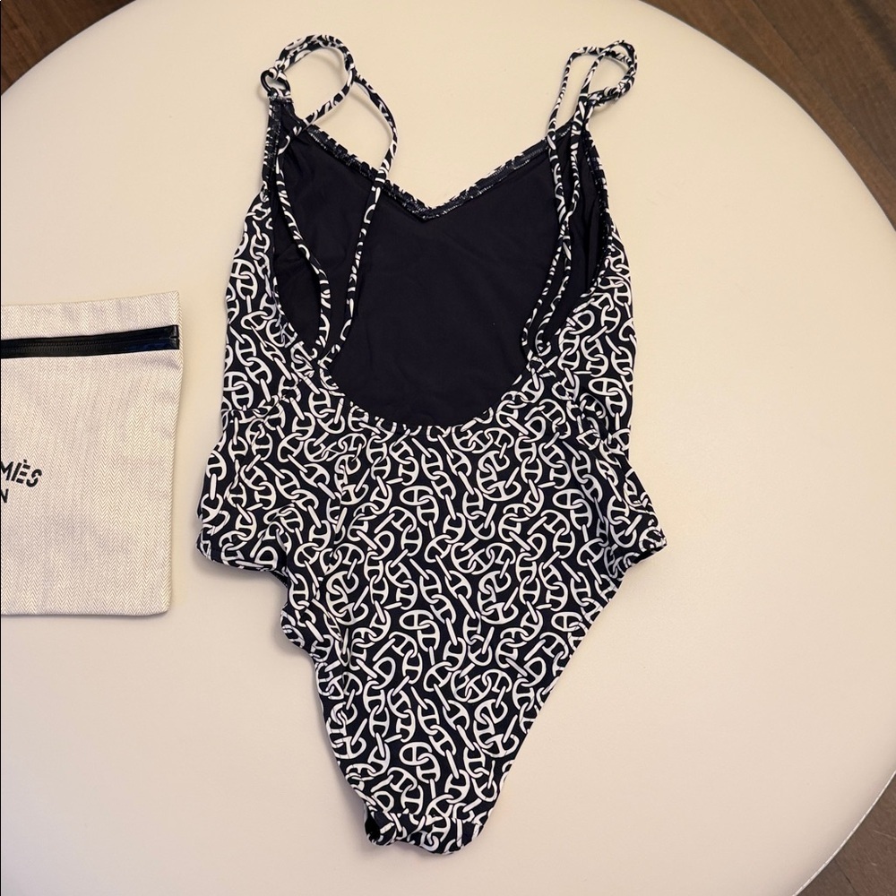 Hermes Swim One Piece in blue  and White - Picture 3 of 11